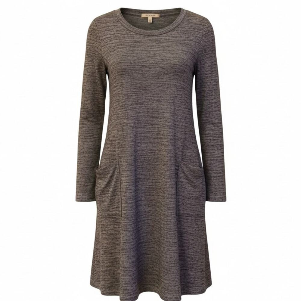 Versatile Cute Grey Knit Dress